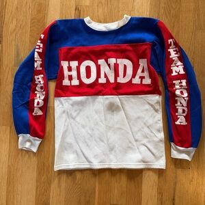 Vintage Honda “team honda” motocross shirt small